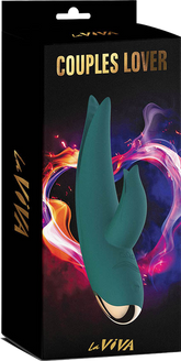 La Viva Couples Lover 9 Mode Rabbit Vibrator Teal Rabbit Vibrators